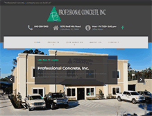 Tablet Screenshot of professionalconcreteinc.com